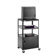 Da-Lite Pixmate 25" x 30" Shelf Adjustable Television Cart With Cabinet [54" Height]