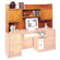 Martin Home Furnishings Contemporary 36" H x 66.75" W Desk Hutch