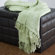 Rizzy Home T-0118 Throw in Mint