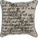 Rizzy Home Beige and Black Printed Vintage Decorative Pillow