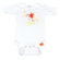 Uh-Oh Industries The Messy Line - Sauce Toss Infant Bodysuit Shirt in White