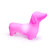 Offi Dachshund Dog Pet Lamp in Hot Pink