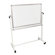 Luxor Mobile Magnetic Whiteboard 24" x 36" Silver Frame