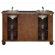 Silkroad Exclusive 58" Franklin Double Bathroom Vanity