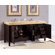 Silkroad Exclusive 72" Stanton Modern Bathroom Double Vanity Integrated Sink Cabinet