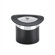 Kraftware Sophisticates Top Hats Ice Bucket with Chrome Band in Black