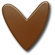 One World Modern Heart Drawer Knob in Chocolate