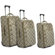 BENZI 3 Piece Softsided Expandable Trolley Set