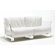 Kartell Pop Loveseat with Transparent Leg