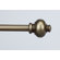 Rod Desyne Classic Knob Curtain Rod in Antique Gold