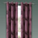 DR International Soleil Taffeta Flock Grommet Panel in Purple