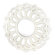Majestic Mirror Contemporary Beveled Mirror in White Lacquer