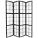 Oriental Furniture Mado Traditional Asian Room Divider in Black