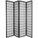 Oriental Furniture Window Pane Room Divider in Black