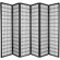Oriental Furniture Window Pane Room Divider in Black