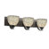 Woodbridge Lighting North Bay Three Light Bath Bar in Metallic Bronze