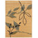 LR Resources Opulence Cream/Blue Leaf and Sprig Design Rug