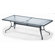 Telescope Casual 92'' Rectangle Glass Top Dining Height Table