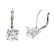 CZ Collections .50 CT TW Simulated Engagement Bridal Earrings