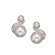 CZ Collections Pearl Clip / Post Earrings