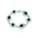 CZ Collections Cubic Zirconia and Pear Shape Stone Bracelet