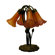 Warehouse of Tiffany 5-Way Lily Amber Table Lamp in Bronze