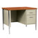 Sandusky Cabinets 40" W Single Pedestal Executive Desk with File Drawer