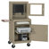 Sandusky Cabinets Mobile Computer Security Workstation with Slide-Out Shelf