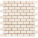 Epoch Architectural Surfaces 1" x 2" Polished / Tumbled Marble Mosaic in Crema Cappuccino