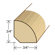 Moldings Online 78" Solid Hardwood Unfinished Bamboo Natural Horizontal Quarter Round