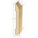 Moldings Online 96" Solid Hardwood Unfinished Pine Wall Base