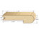 Moldings Online 78" Solid Hardwood Unfinished Eucalyptus Stair Nose for 5/8" Floors
