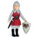 Carpatina Knight Outfit with Tunic, Tights, Shirt, Boots for 18" Slim Boy Dolls