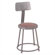 National Public Seating Height Adjustable Stool with Backrest