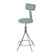 National Public Seating Height Adjustable Swivel Stool with Backrest