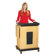 Oklahoma Sound Corporation Smart Cart Lectern with Sound