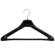 Safco Products Company One Piece Hanger in Black (Pack of 8)