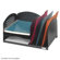 Safco Products Company Combination Rack with Three Upright and Three Vertical Sections in Black