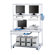 Safco Products Company Wire LAN Workstation in Metallic Gray