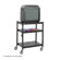 Safco Products Company Steel Adjustable Height Cart in Black