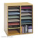 Safco Products Company Small Wood Adjustable-Compartment Literature Organizer