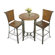 Riverside Furniture Medley 3 Piece Marble Top Pub Table Set in Camden