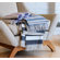 DwellStudio Draper Stripe Chinois Blue Throw