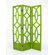 Wayborn Charleston 3 Panel Room Divider in Distressed Green