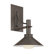 Sonneman Bridge Small Wall Sconce in Textured Rustic Bronze