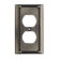 Elk Lighting Clickplates Single Socket Plate in Antique Platinum