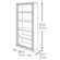 Bush Industries Saratoga 72" H Five Shelf Bookcase in Cherry