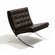 Knoll &reg; Barcelona&reg; Lounge Chair and Optional Stool