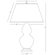 Robert Abbey Double Gourd Table Lamp in Baby Blue Glazed Ceramic with Antique Silver Base & Pearl Dupioni Fabric Shade