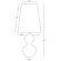 Robert Abbey Claridge Lantern Table Lamp with Black Shade